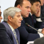 Palavras do Ministro de Estado Chefe do Gabinete de Segurança Institucional , General Augusto Heleno Ribeiro Pereira. Foto de Marcos Corrêa/PR